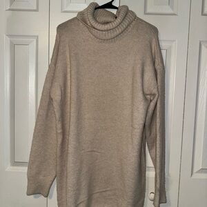 Princess Polly Tan Cowl Neck Sweater Soft Knit Relaxed Fit